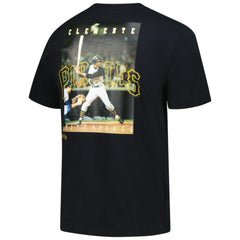 Roberto Clemente Pittsburgh Pirates Legends Collection Vintage Logo T-Shirt Black | Mitchell & Ness