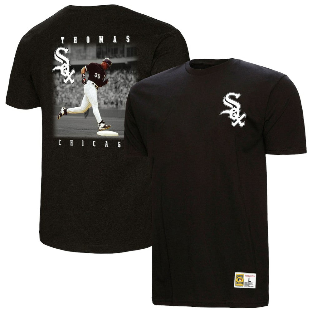 Frank Thomas Chicago White Sox Legends Collection Vintage Logo T-Shirt Black | Mitchell & Ness