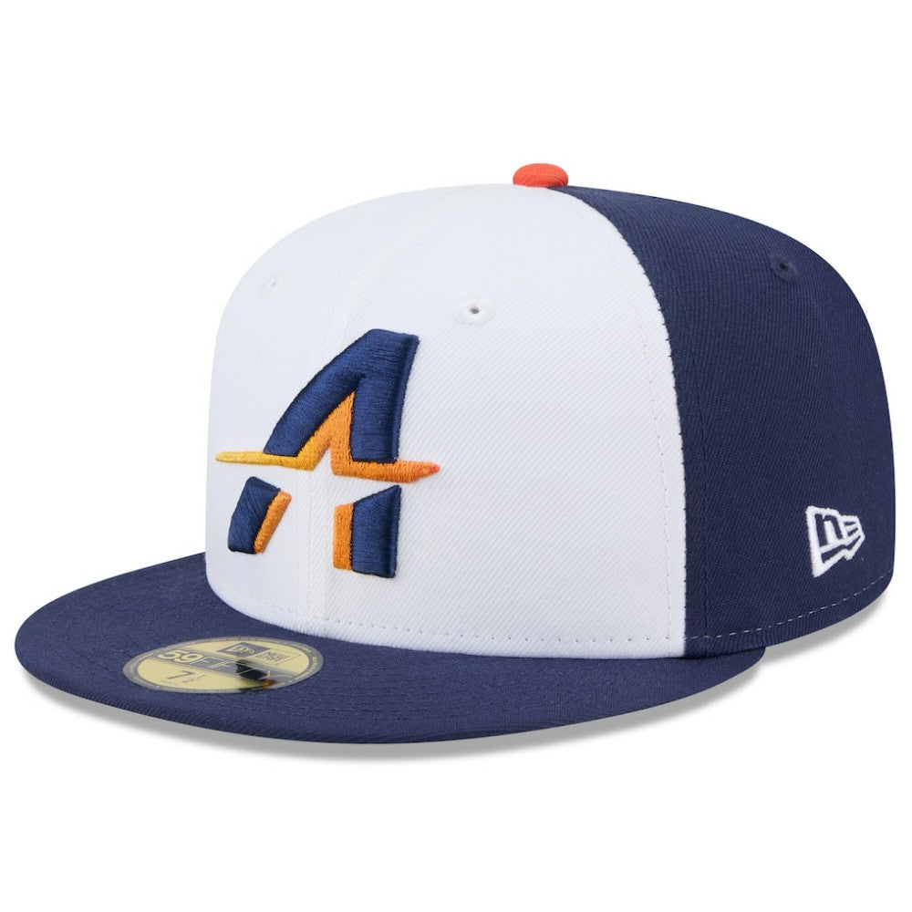 Houston Astros 2025 City Connect 59FIFTY Fitted Hat White/Navy | New Era