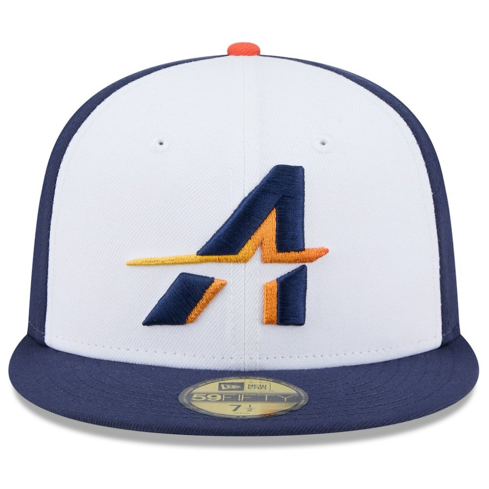Houston Astros 2025 City Connect 59FIFTY Fitted Hat White/Navy | New Era