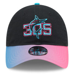 Miami Marlins 2025 City Connect 9TWENTY Adjustable Hat Black/Pink | New Era