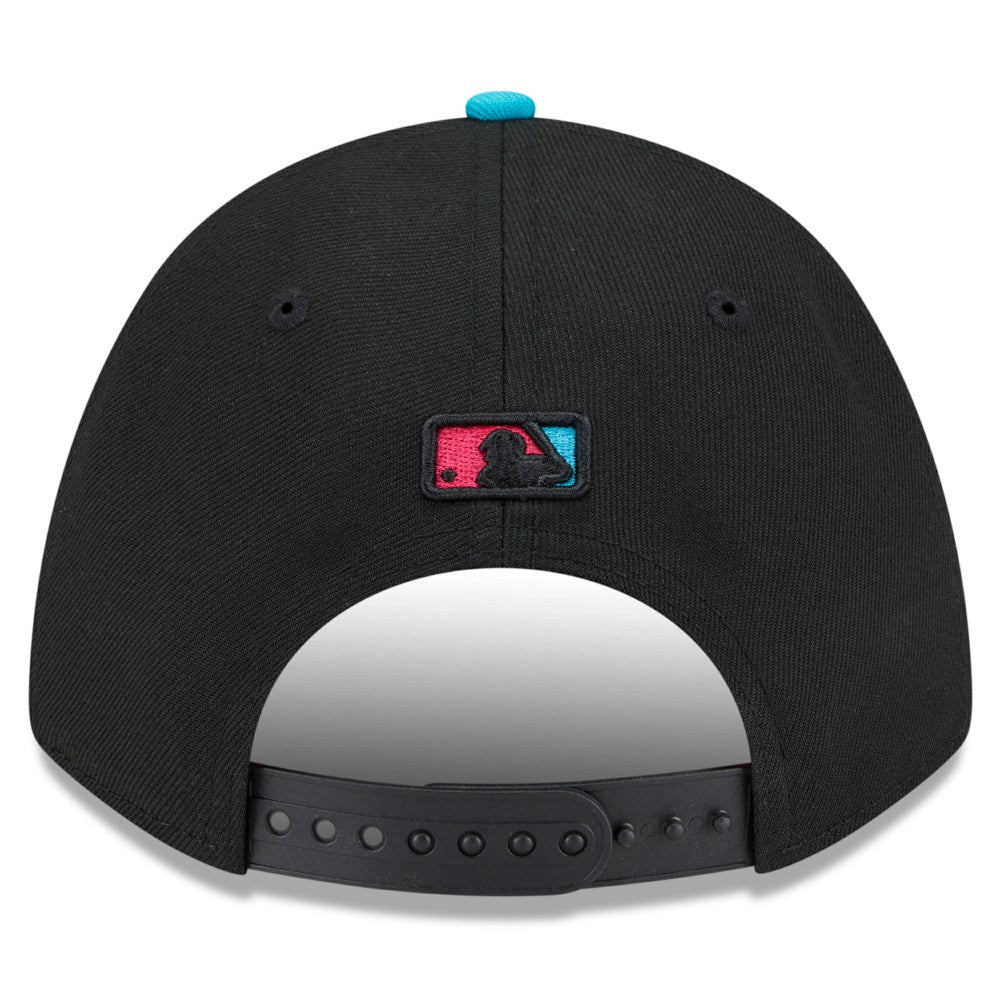 Miami Marlins 2025 City Connect 9FORTY M-Crown Adjustable Hat Black/Pink | New Era