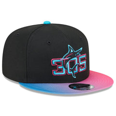 Miami Marlins 2025 City Connect 9FIFTY Snapback Hat Black/Pink | New Era