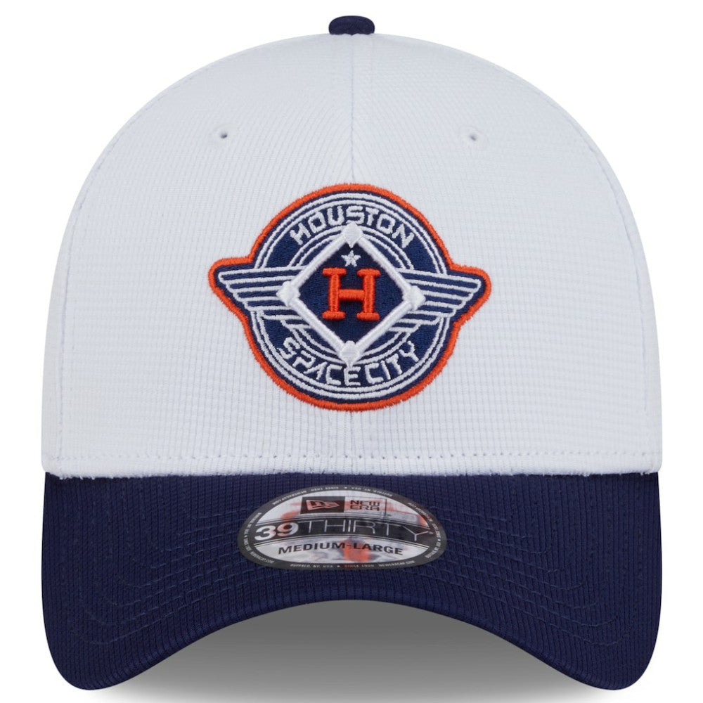 Houston Astros 2025 City Connect Batting Practice 39THIRTY Flex Hat White/Navy | New Era