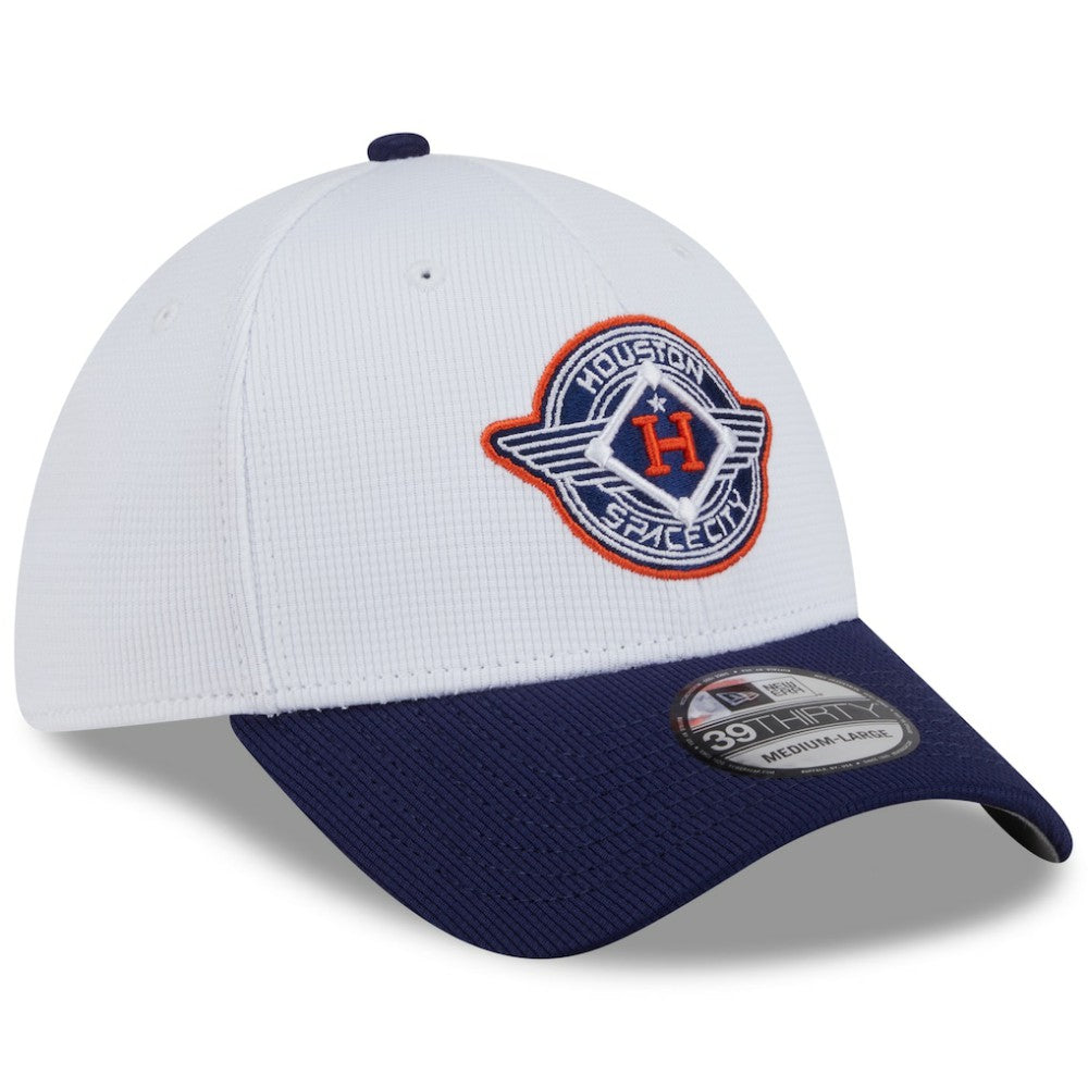 Houston Astros 2025 City Connect Batting Practice 39THIRTY Flex Hat White/Navy | New Era