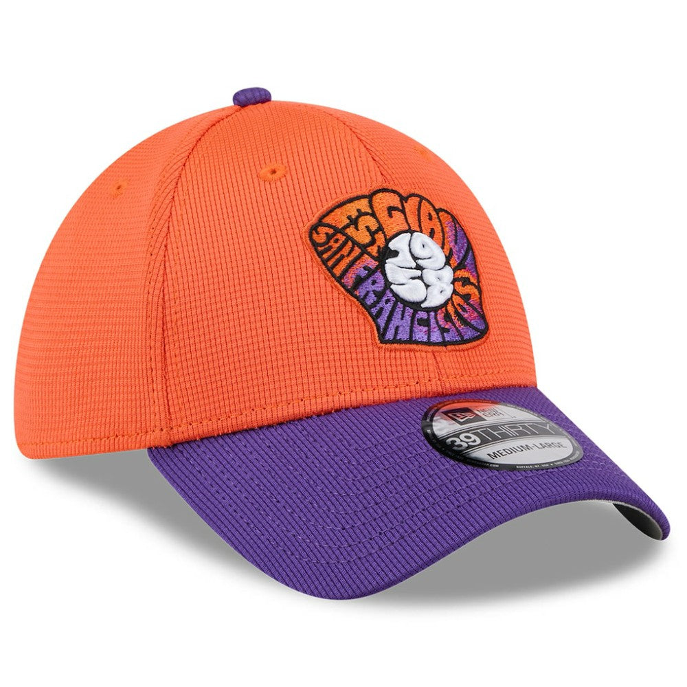 San Francisco Giants 2025 City Connect Batting Practice 39THIRTY Flex Hat Orange/Purple | New Era
