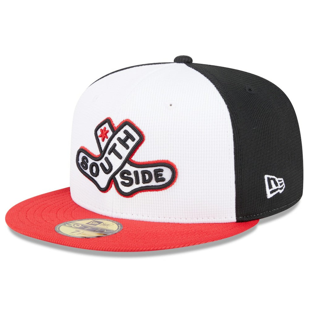 Chicago White Sox 2025 City Connect Batting Practice 59FIFTY Fitted Hat White/Red | New Era