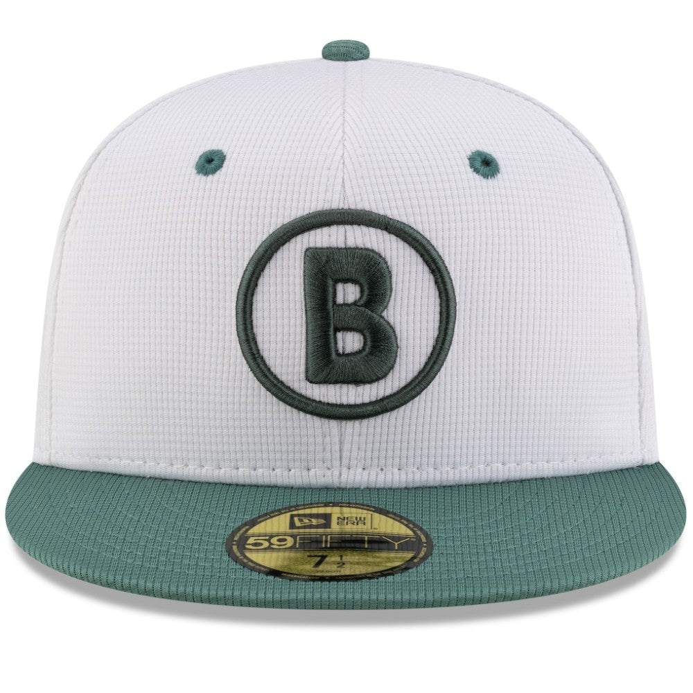 Boston Red Sox 2025 City Connect Batting Practice 59FIFTY Fitted Hat White/Green | New Era