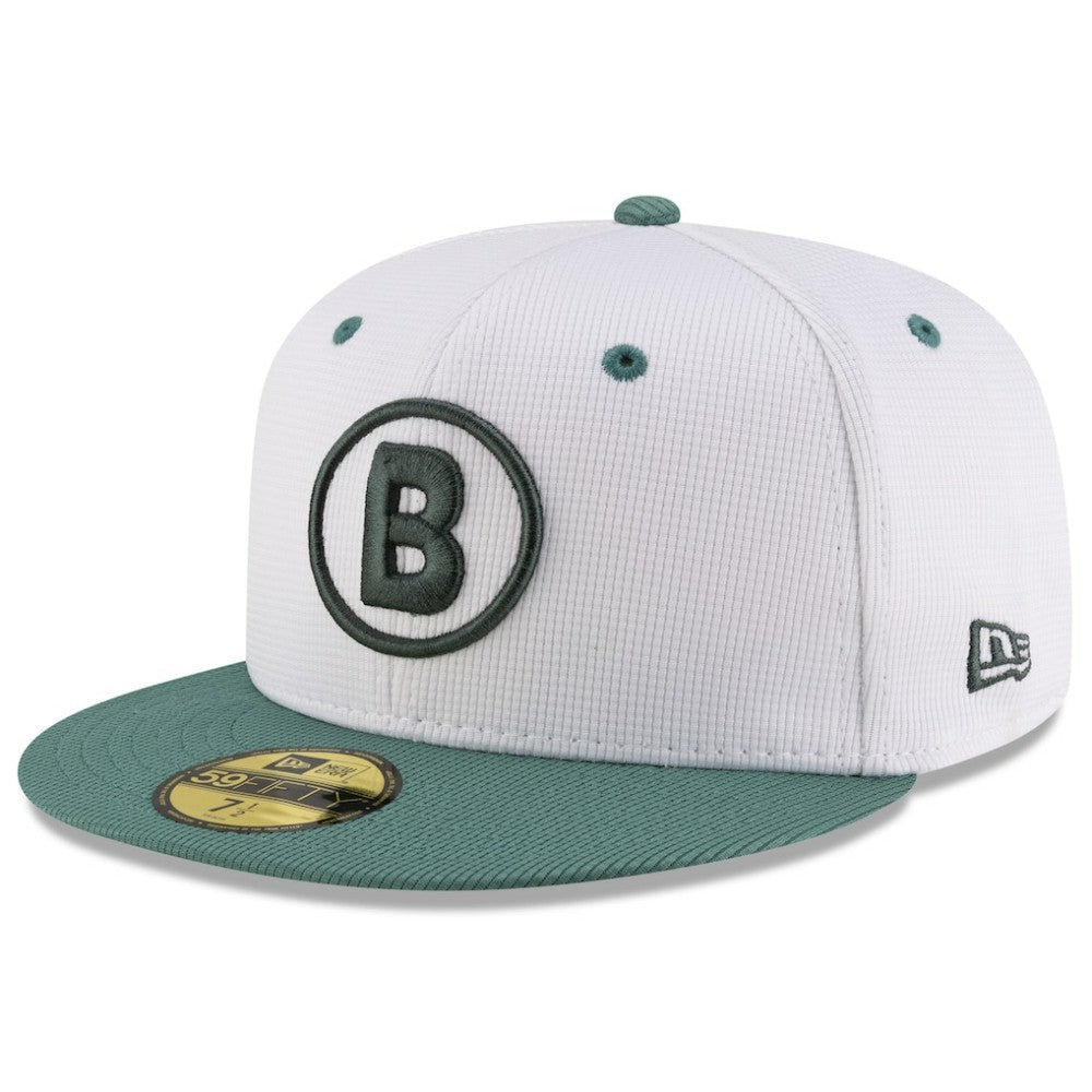 Boston Red Sox 2025 City Connect Batting Practice 59FIFTY Fitted Hat White/Green | New Era