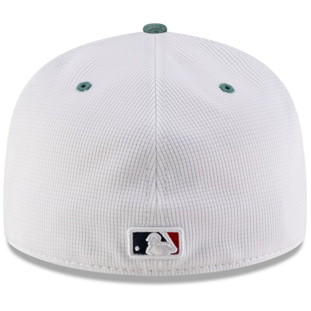 Boston Red Sox 2025 City Connect Batting Practice 59FIFTY Fitted Hat White/Green | New Era