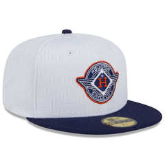 Houston Astros 2025 City Connect Batting Practice 59FIFTY Fitted Hat White/Navy | New Era