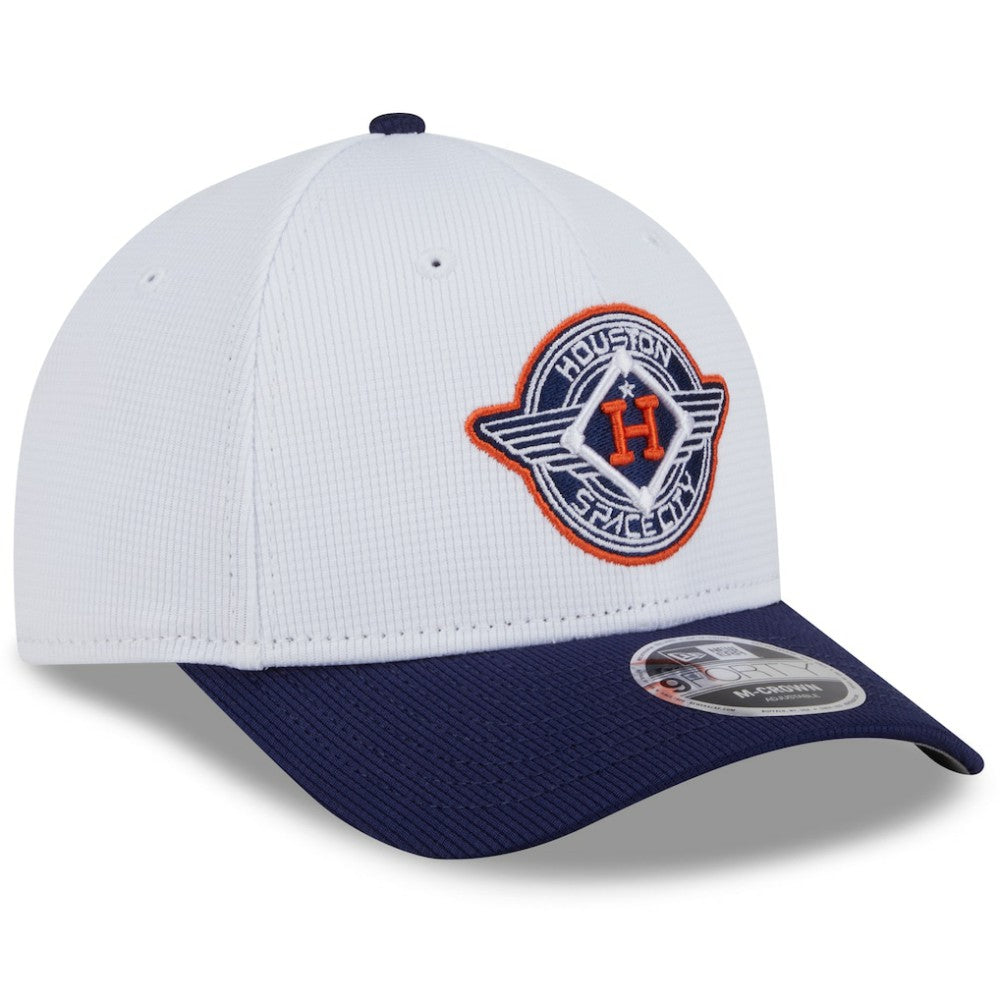 Houston Astros 2025 City Connect Batting Practice 9FORTY Adjustable Hat White/Navy | New Era