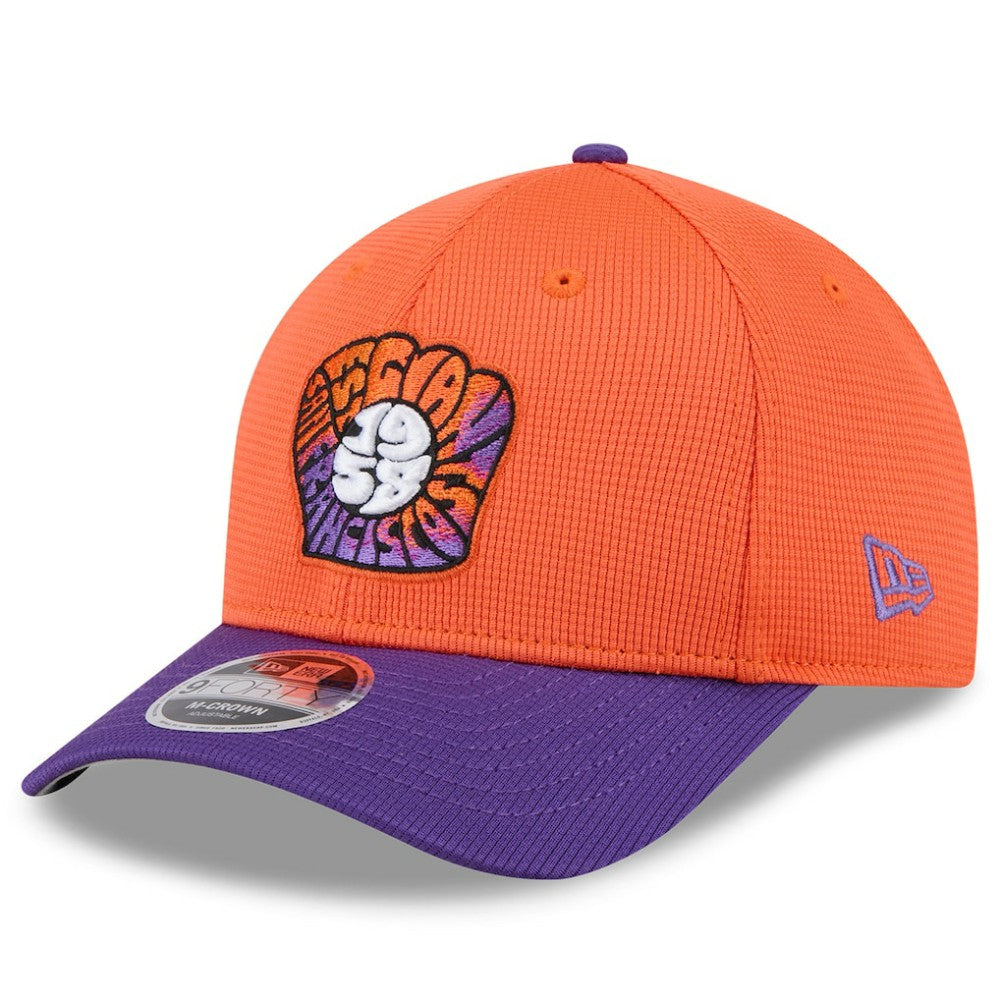 San Francisco Giants 2025 City Connect Batting Practice 9FORTY Adjustable Hat Orange/Purple | New Era