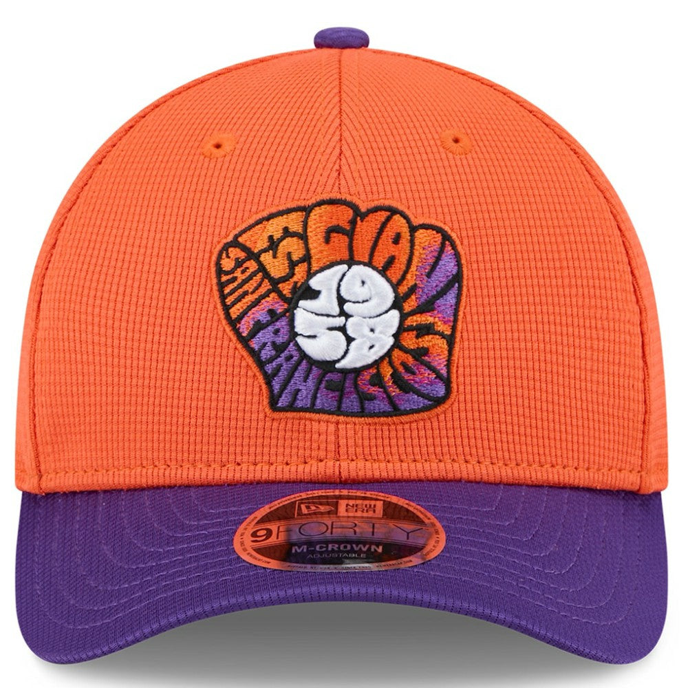 San Francisco Giants 2025 City Connect Batting Practice 9FORTY Adjustable Hat Orange/Purple | New Era