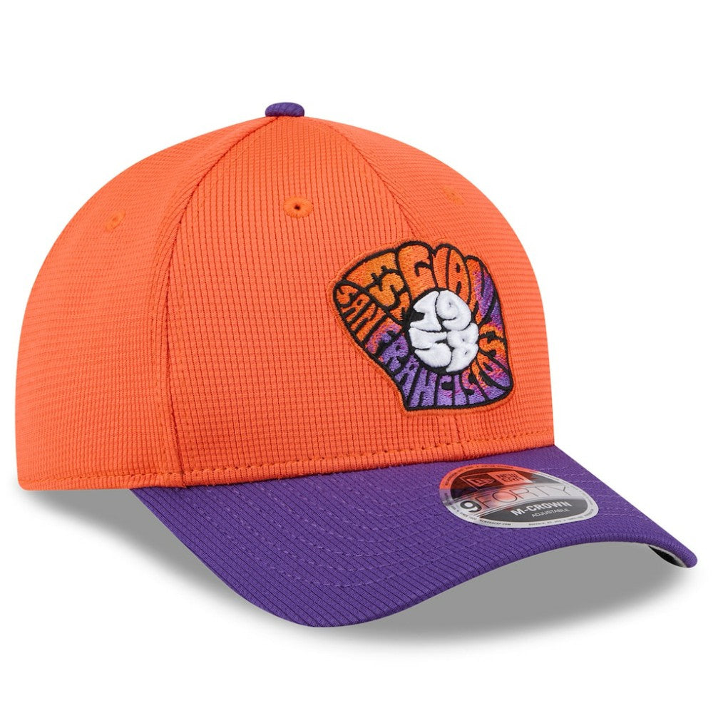 San Francisco Giants 2025 City Connect Batting Practice 9FORTY Adjustable Hat Orange/Purple | New Era