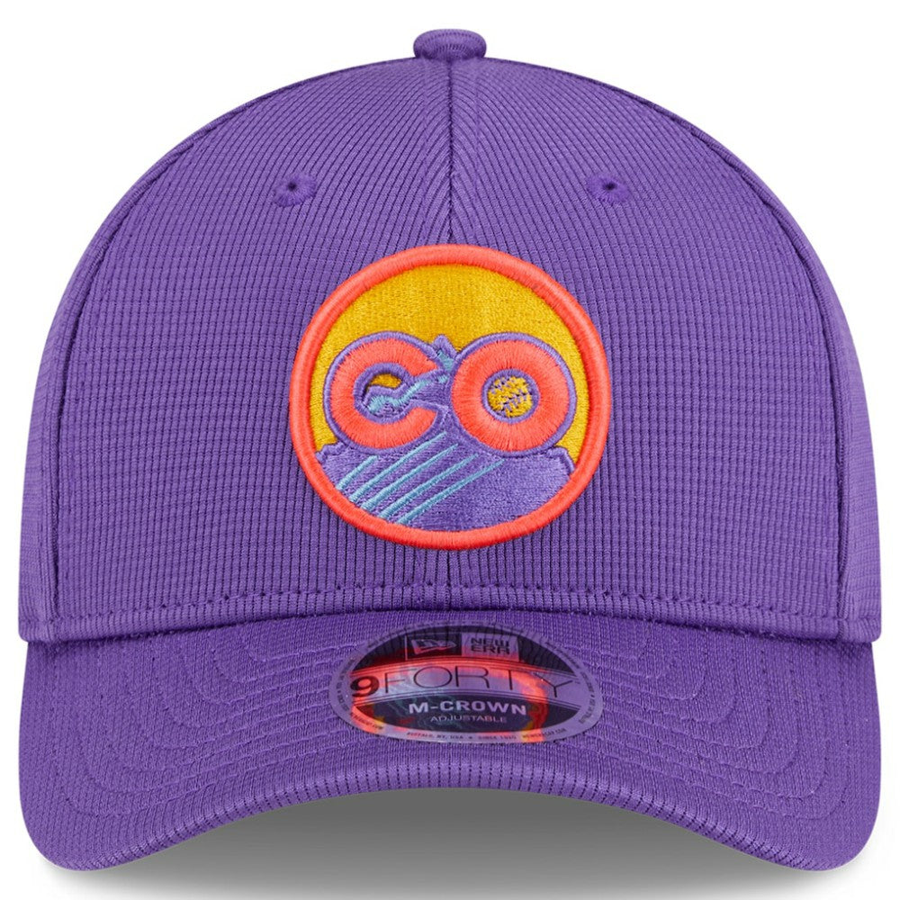 Colorado Rockies 2025 City Connect Batting Practice 9FORTY Adjustable Hat Purple | New Era