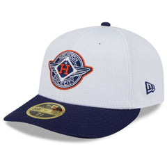 Houston Astros 2025 City Connect Batting Practice Low Profile 59FIFTY Fitted Hat White/Navy | New Era