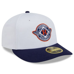 Houston Astros 2025 City Connect Batting Practice Low Profile 59FIFTY Fitted Hat White/Navy | New Era