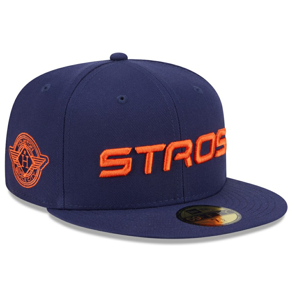 Houston Astros 2025 City Connect Fan Pack 59FIFTY Fitted Hat Navy | New Era