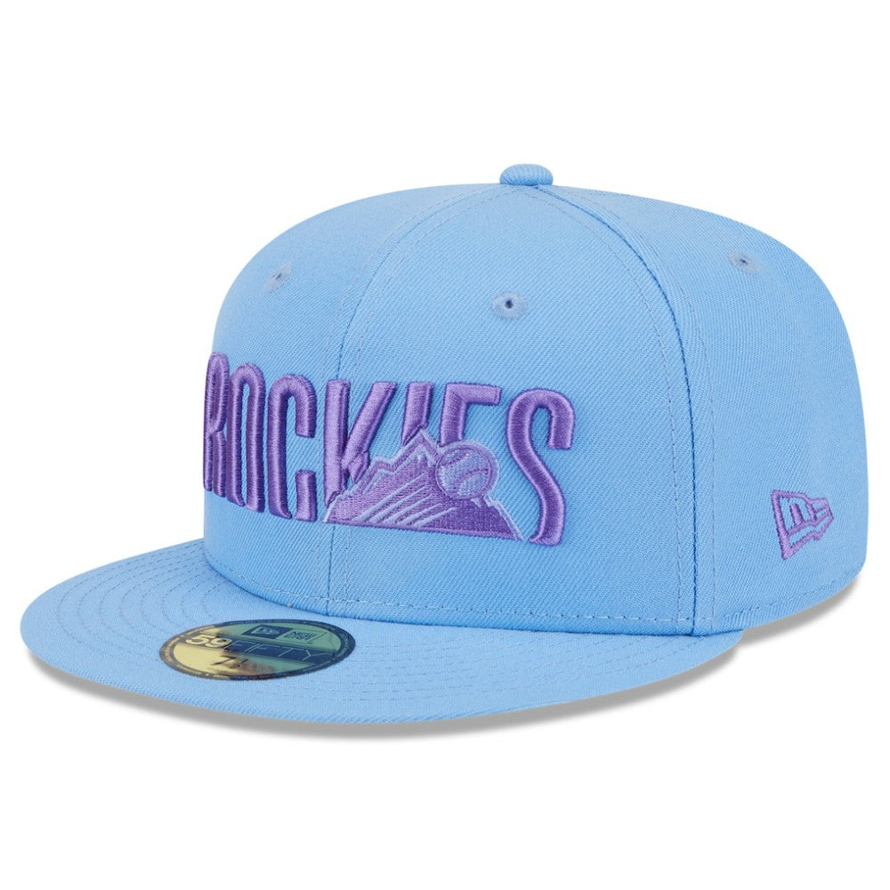 Colorado Rockies 2025 City Connect Fan Pack 59FIFTY Fitted Hat Light Blue | New Era