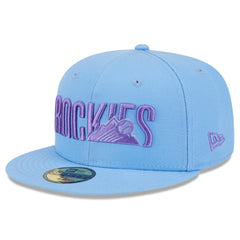 Colorado Rockies 2025 City Connect Fan Pack 59FIFTY Fitted Hat Light Blue | New Era