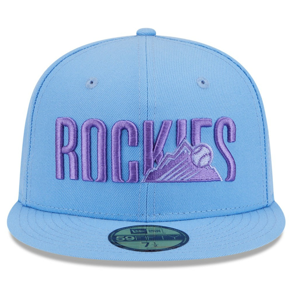 Colorado Rockies 2025 City Connect Fan Pack 59FIFTY Fitted Hat Light Blue | New Era