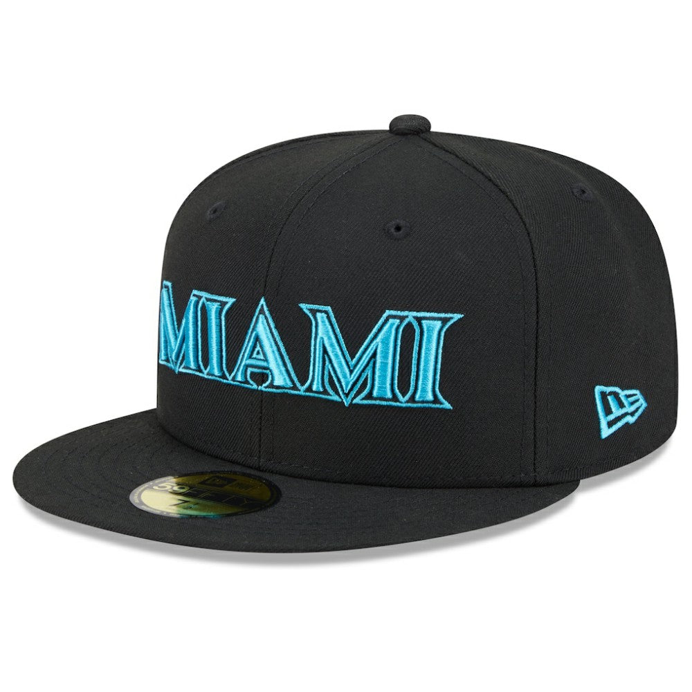 Miami Marlins 2025 City Connect 59FIFTY Fitted Hat Black | New Era