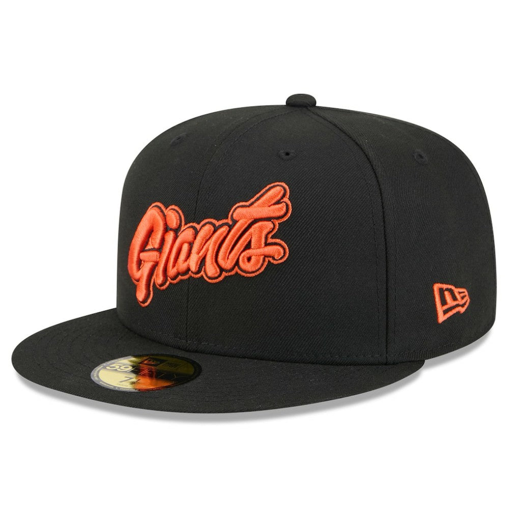 San Francisco Giants 2025 City Connect Wordmark 59FIFTY Fitted Hat Black | New Era