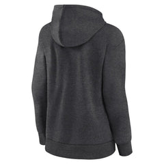 San Francisco Giants Logo Athletic Women's Logo Triumphant V-Neck Pullover Hoodie Heather Charcoal