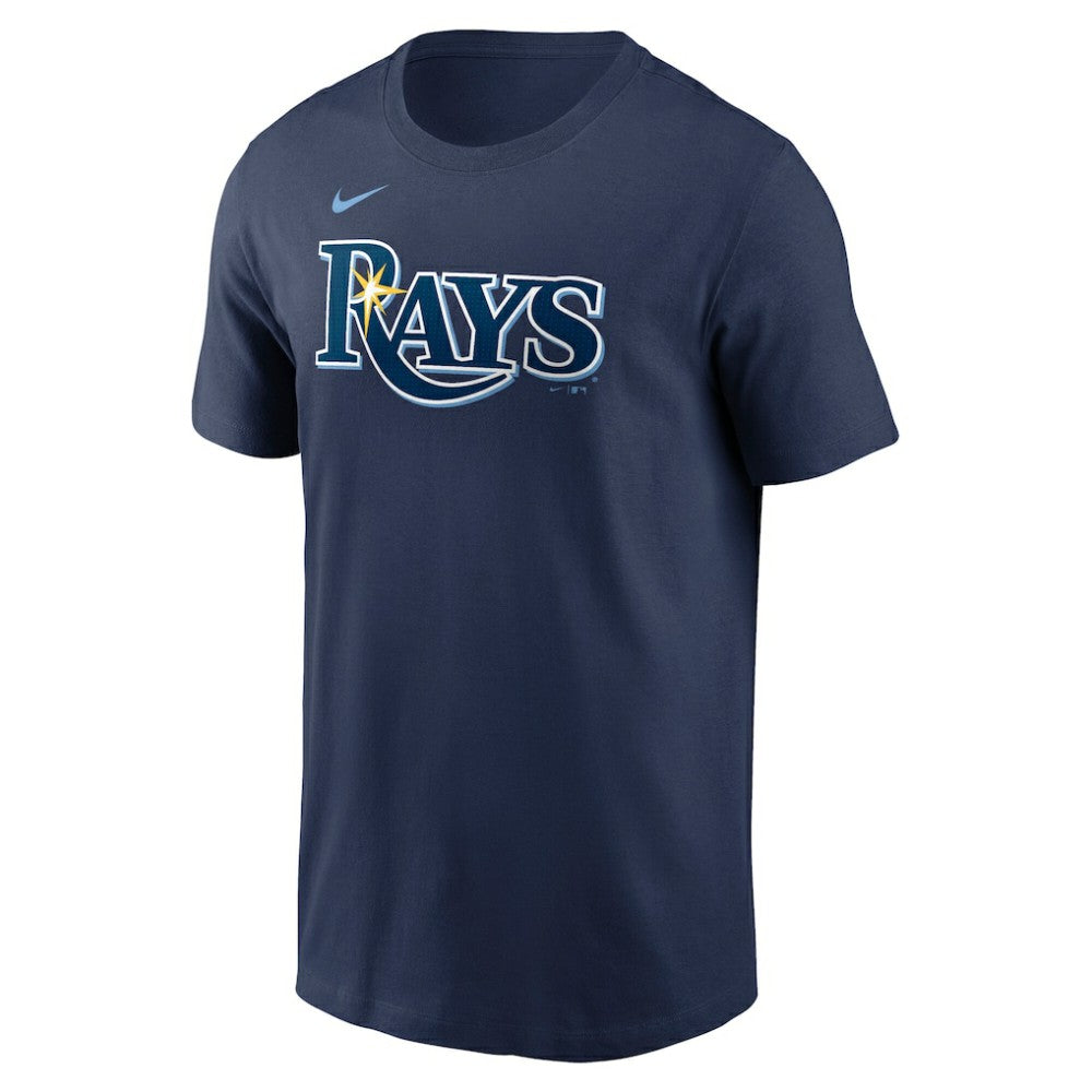 Yandy Diaz Tampa Bay Rays Fuse Name & Number T-Shirt Navy | Nike