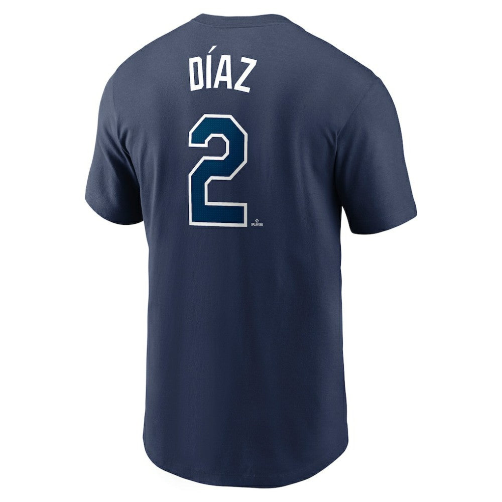 Yandy Diaz Tampa Bay Rays Fuse Name & Number T-Shirt Navy | Nike
