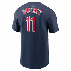 Jose Ramirez Cleveland Guardians Fuse Name & Number T-Shirt Navy | Nike
