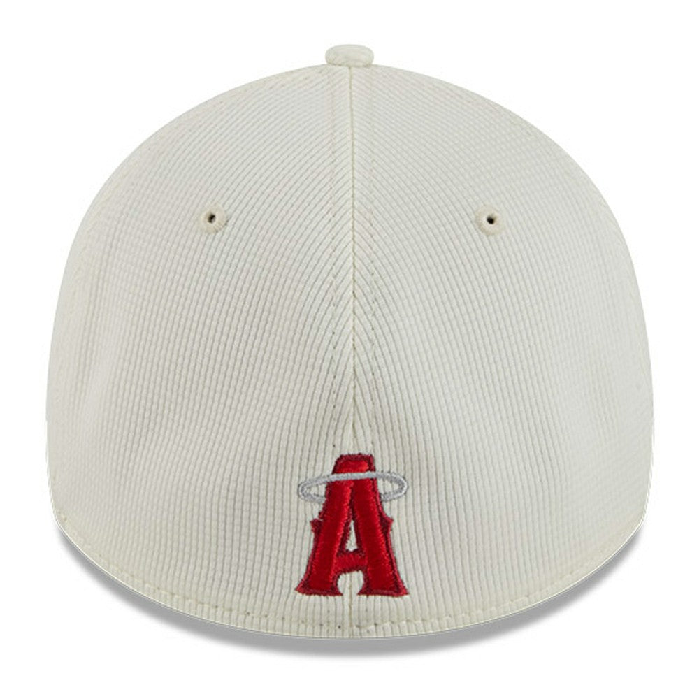 Los Angeles Angels City Connect Batting Practice 39THIRTY Flex Hat Cream/Red | New Era