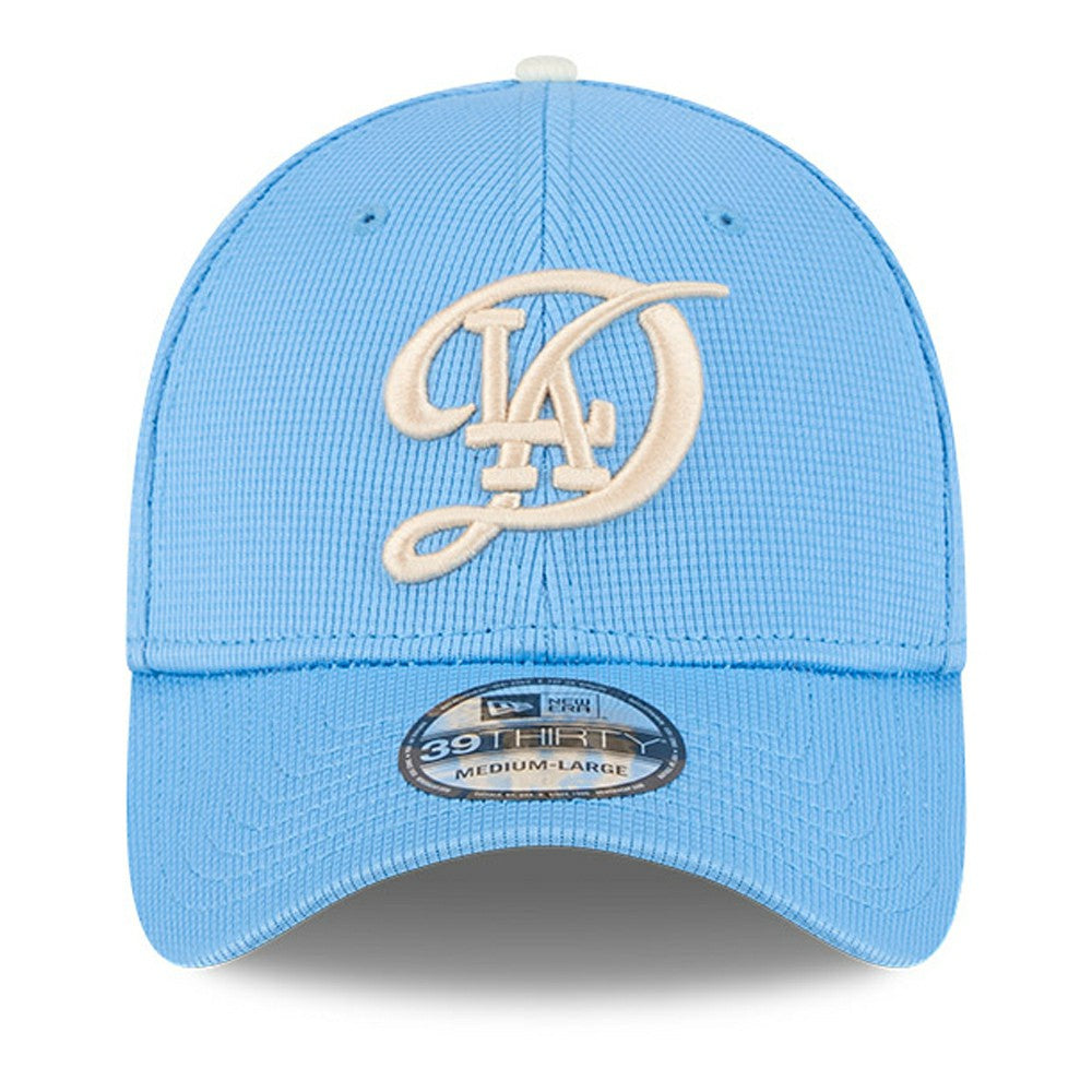 Los Angeles Dodgers City Connect Batting Practice 39THIRTY Flex Hat Light Blue | New Era