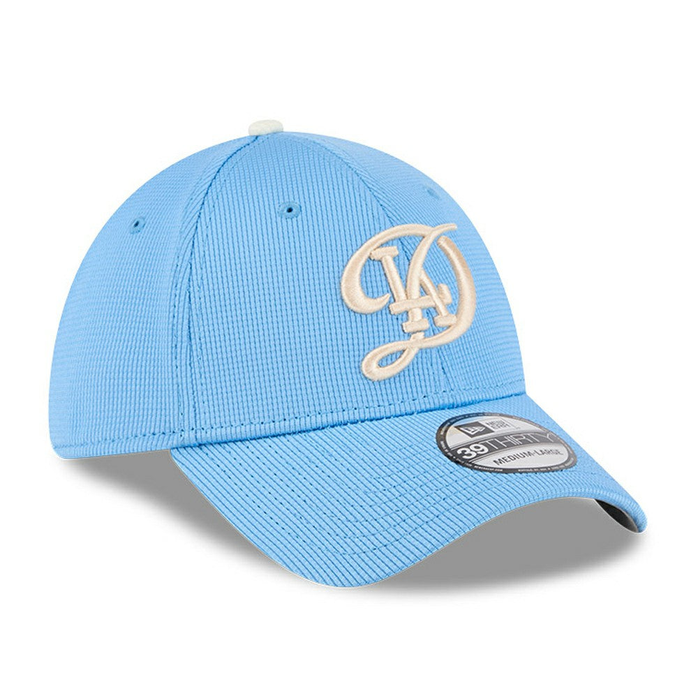 Los Angeles Dodgers City Connect Batting Practice 39THIRTY Flex Hat Light Blue | New Era