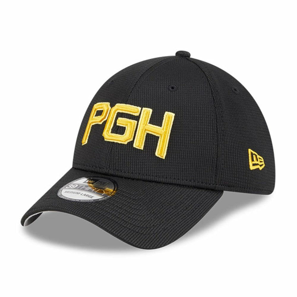 Pittsburgh Pirates City Connect Batting Practice 39THIRTY Flex Hat Black | New Era