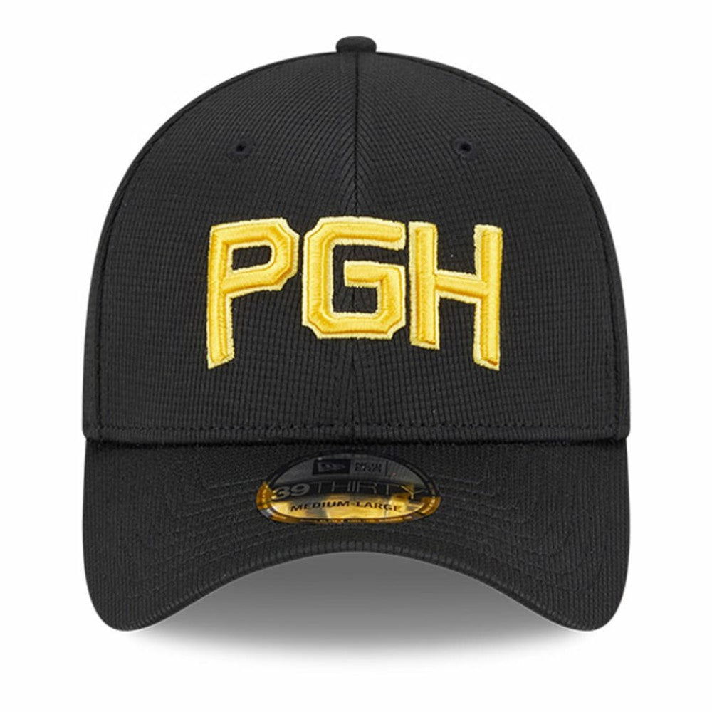 Pittsburgh Pirates City Connect Batting Practice 39THIRTY Flex Hat Black | New Era