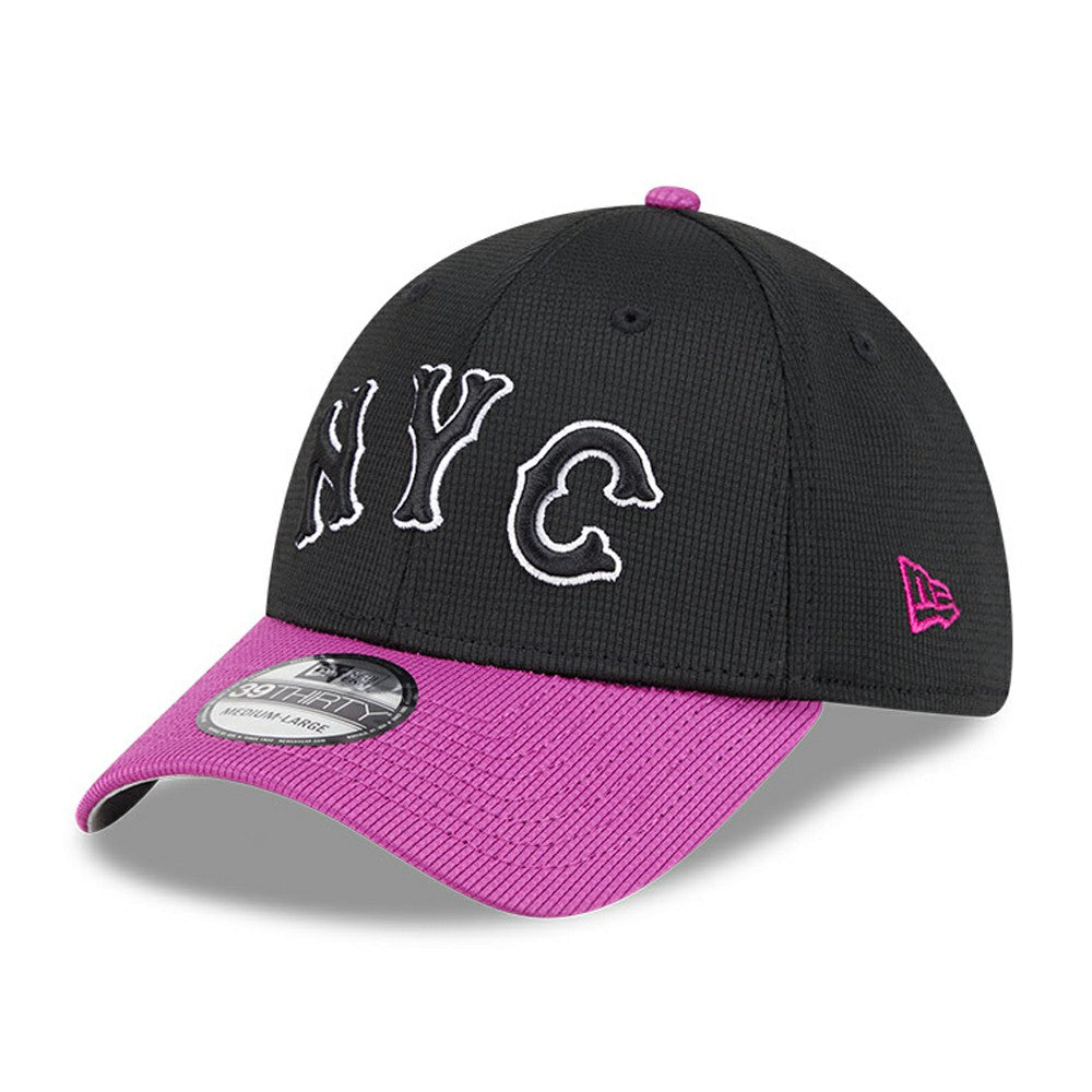 New York Mets City Connect Batting Practice 39THIRTY Flex Hat Charcoal/Purple | New Era