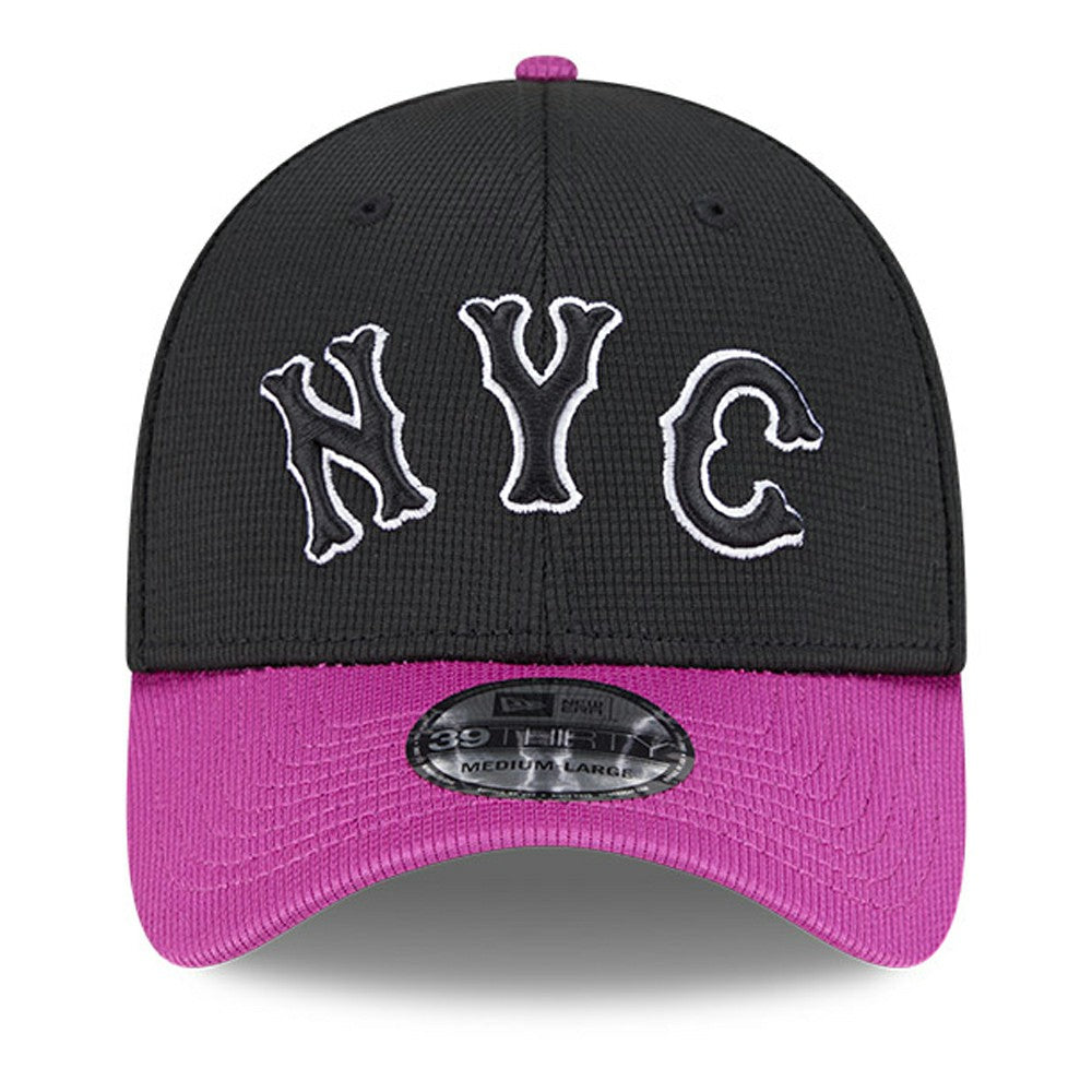 New York Mets City Connect Batting Practice 39THIRTY Flex Hat Charcoal/Purple | New Era