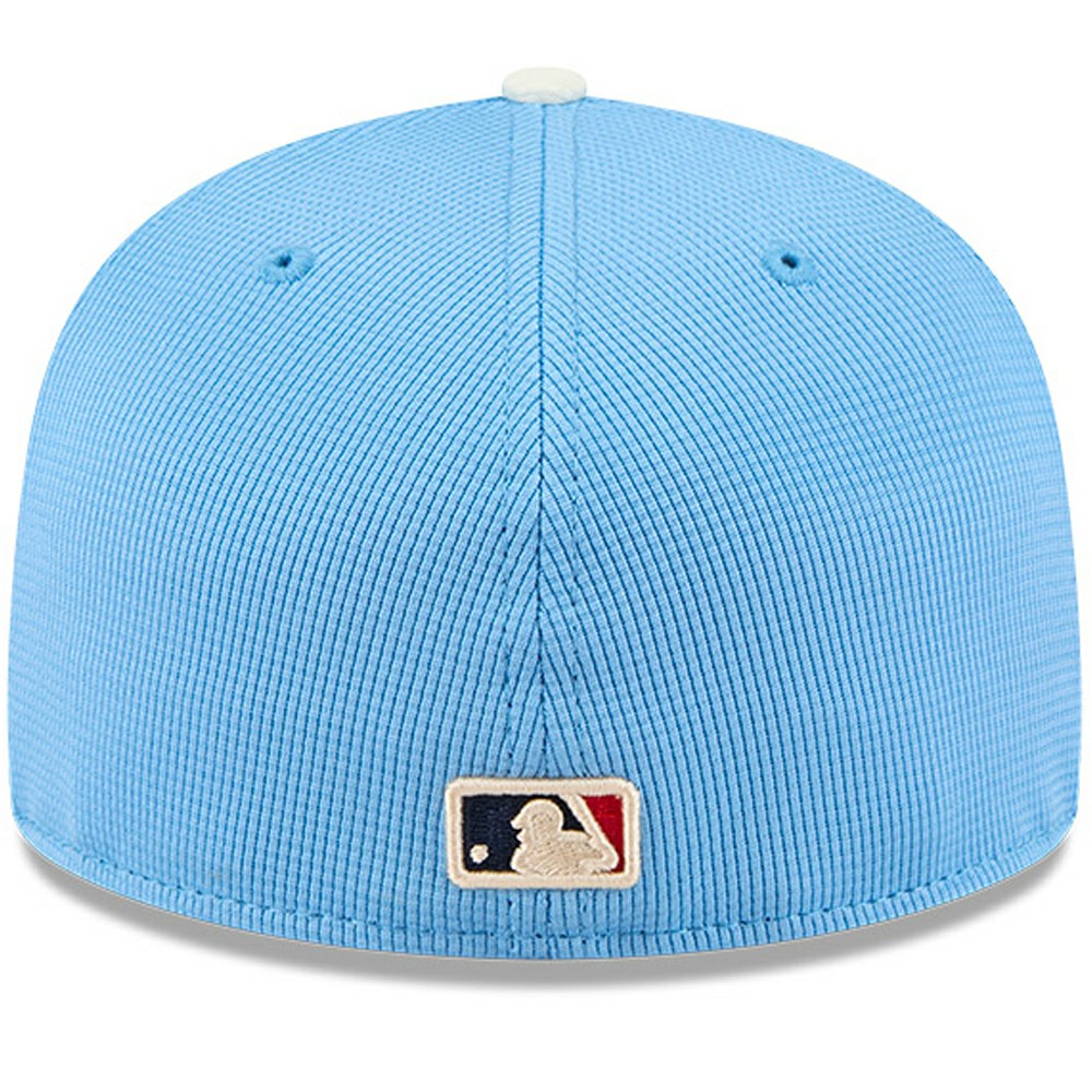 Los Angeles Dodgers City Connect Batting Practice 59FIFTY Fitted Hat Light Blue | New Era