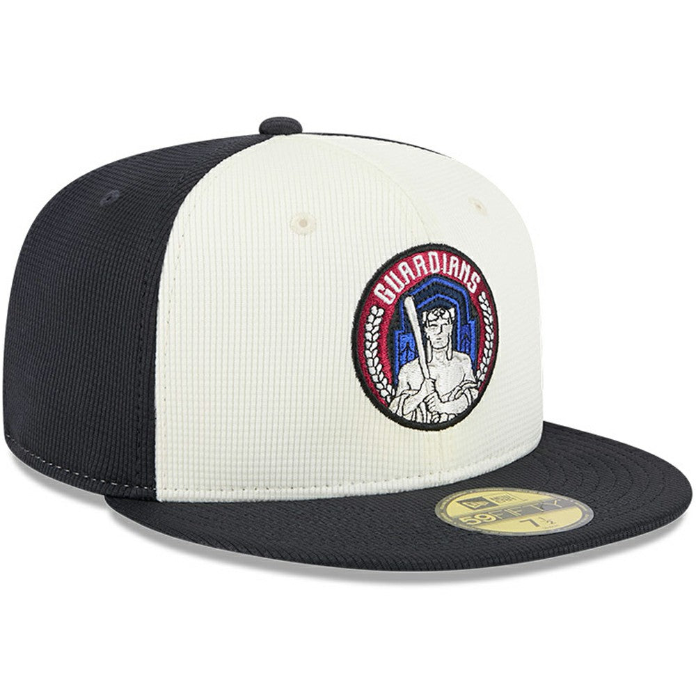 Cleveland Guardians City Connect Batting Practice 59FIFTY Fitted Hat Navy/White | New Era
