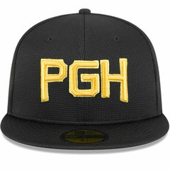 Pittsburgh Pirates City Connect Batting Practice 59FIFTY Fitted Hat Black | New Era
