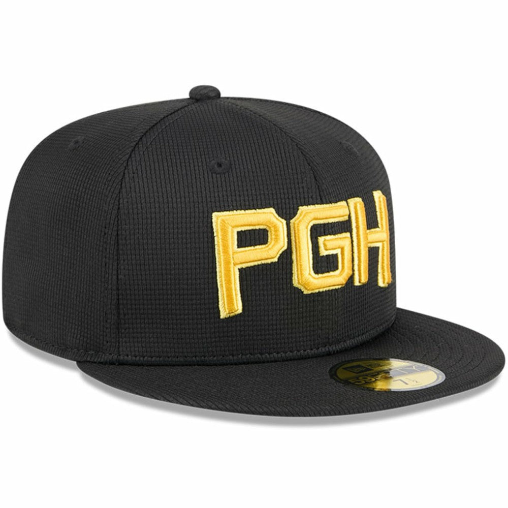 Pittsburgh Pirates City Connect Batting Practice 59FIFTY Fitted Hat Black | New Era