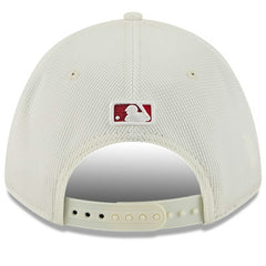 Los Angeles Angels City Connect Batting Practice 9FORTY M-Crown Adjustable Hat Cream/Red | New Era