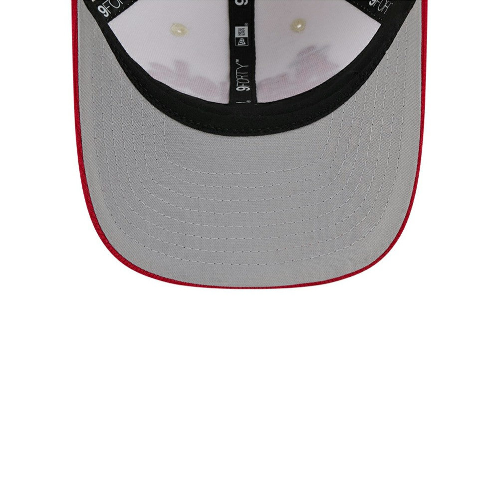 Los Angeles Angels City Connect Batting Practice 9FORTY M-Crown Adjustable Hat Cream/Red | New Era