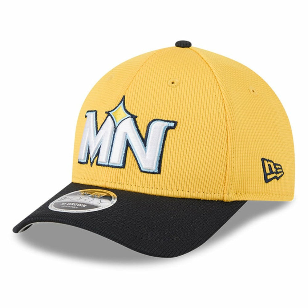 Minnesota Twins City Connect Batting Practice 9FORTY M-Crown Adjustable Hat Yellow/Black | New Era