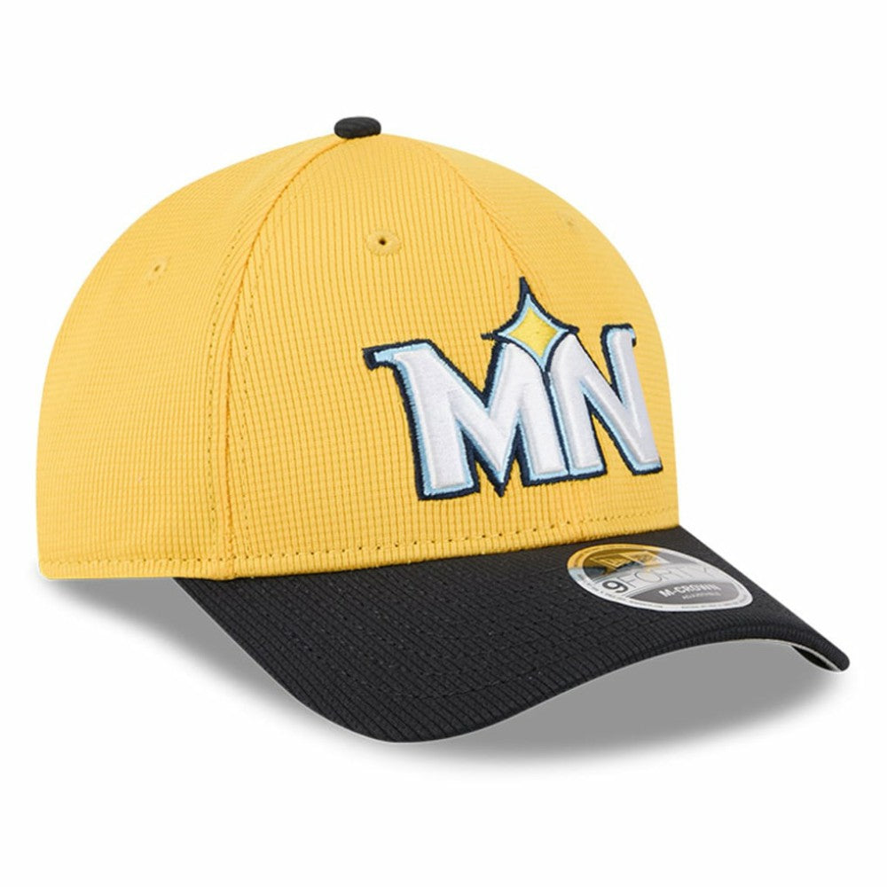 Minnesota Twins City Connect Batting Practice 9FORTY M-Crown Adjustable Hat Yellow/Black | New Era