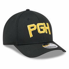 Pittsburgh Pirates City Connect Batting Practice 9FORTY M-Crown Adjustable Hat Black | New Era
