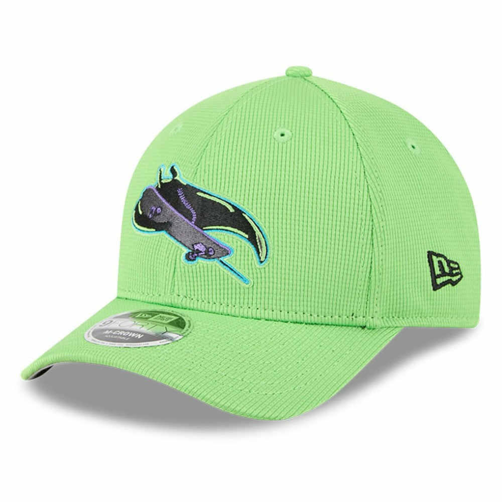 Tampa Bay Rays City Connect Batting Practice 9FORTY M-Crown Adjustable Hat Neon Green | New Era