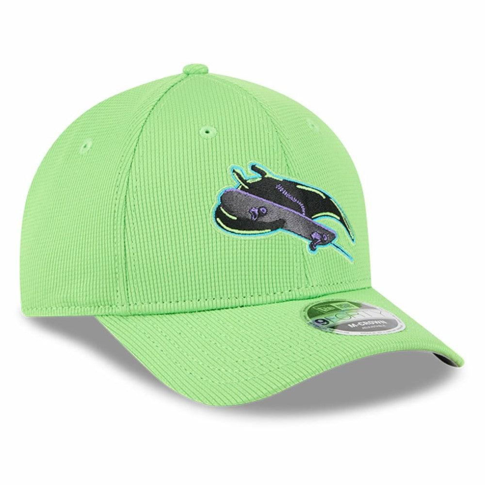 Tampa Bay Rays City Connect Batting Practice 9FORTY M-Crown Adjustable Hat Neon Green | New Era